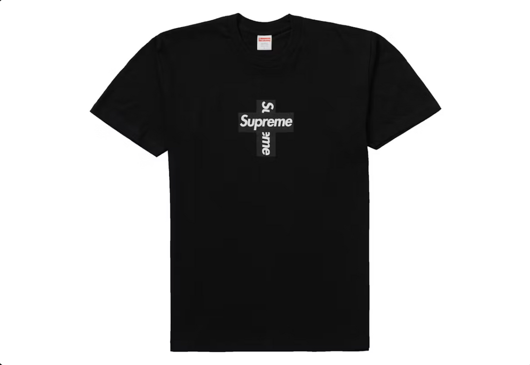 Supreme Cross Box Logo Tee Black