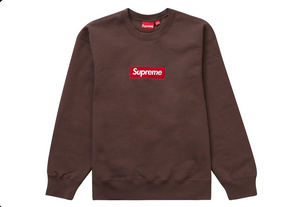 Supreme Box Logo Crewneck (FW22) Brown