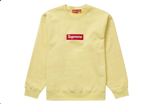 Supreme Box Logo Crewneck (FW22) Pale Yellow