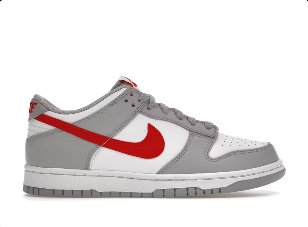 Nike Dunk Low White Wolf Grey University Red