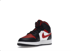 Air Jordan 1 Mid Black Fire Red