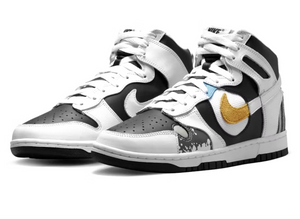 Nike Dunk High See Through White Black