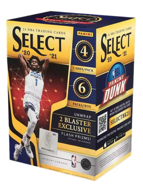 2020-21 Panini Select Basketball Blaster Box (Flash Prizms) (1x Box)