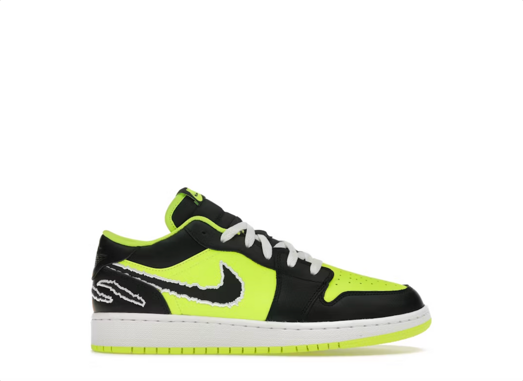 Jordan 1 Low SE Black Cat Volt