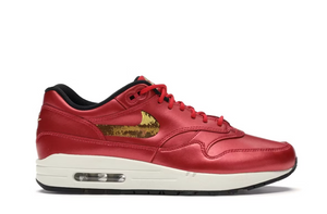 Nike Air Max 1 Red Gold Sequin