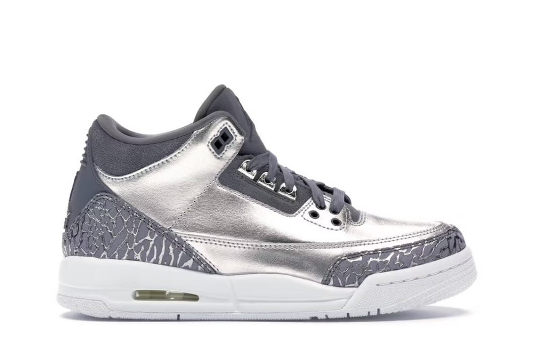 Jordan 3 Retro Premium Heiress Metallic Silver