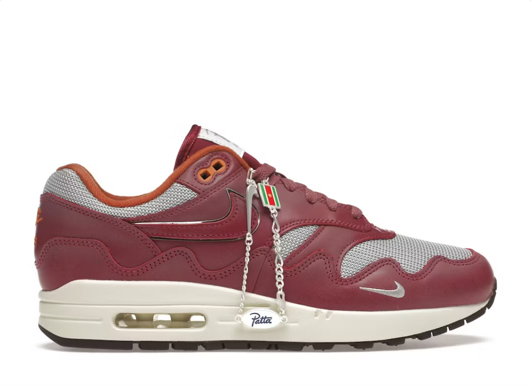 Nike Air Max 1 Patta Waves Rush Maroon (with Bracelet)