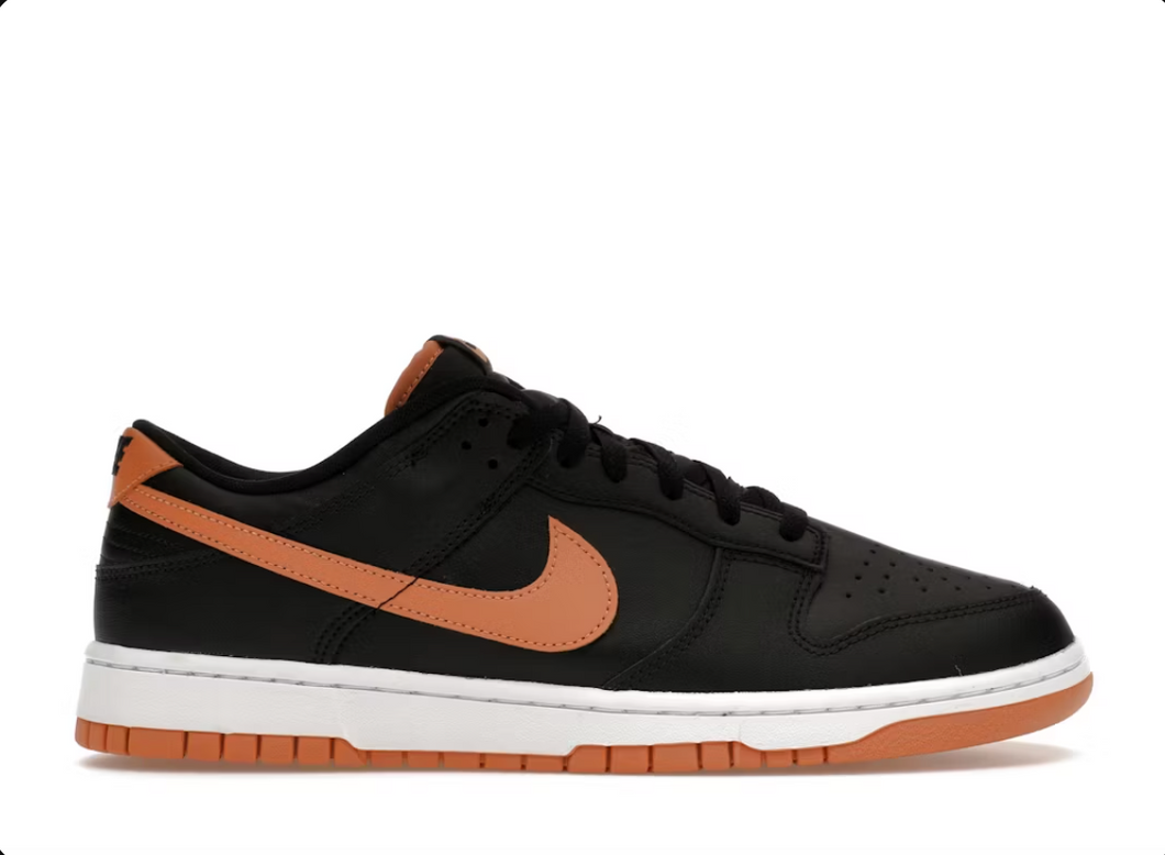 Nike Dunk Low Black Amber Brown