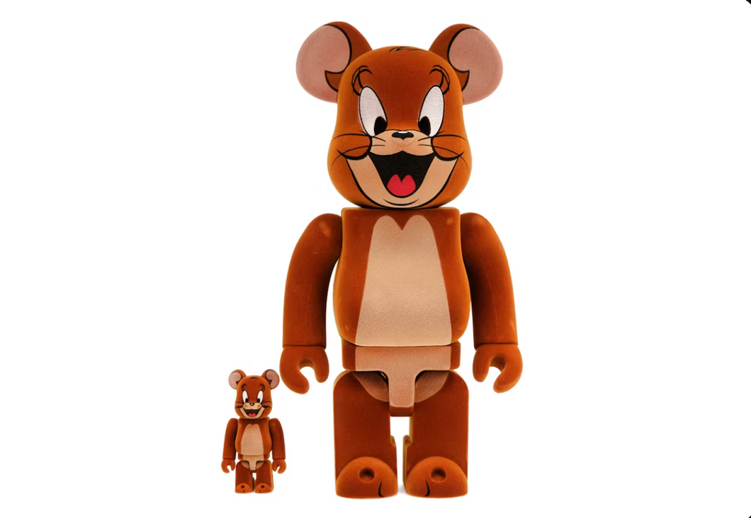 Bearbrick Tom and Jerry: Jerry Flocky 100% & 400% Set