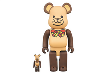 Load image into Gallery viewer, Bearbrick Freemasonry 100% &amp; 400% Set Brown
