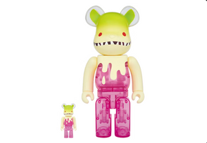 Bearbrick Byron 100% & 400% Set Green/Pink