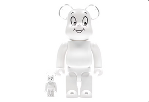 Bearbrick Casper the Friendly Ghost 100% & 400% Set White