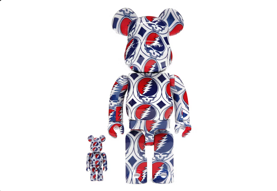 Bearbrick x Grateful Dead (Steal Your Face) 100% & 400% Set