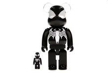 Load image into Gallery viewer, Bearbrick x Marvel Spider-Man Black Costume 100% &amp; 400% Set
