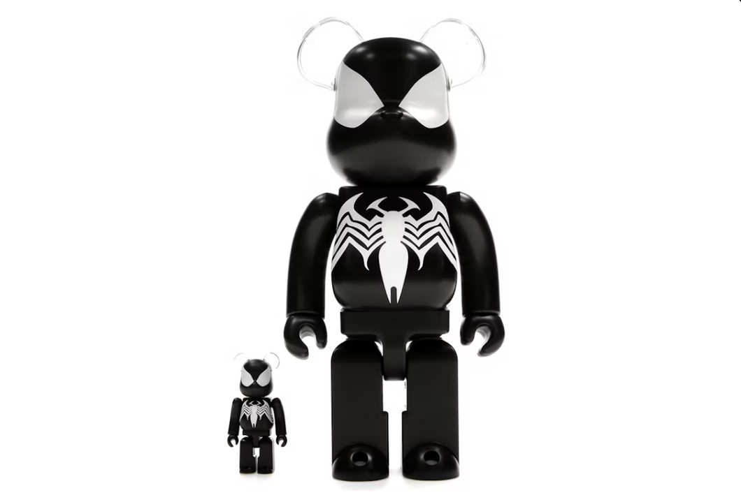 Bearbrick x Marvel Spider-Man Black Costume 100% & 400% Set