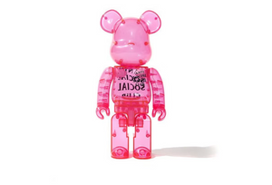 Bearbrick x Antisocial Social Club 400% Pink