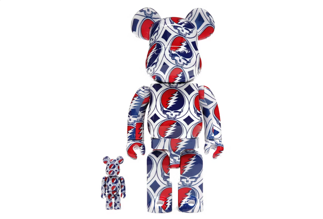 Bearbrick x Grateful Dead (Steal Your Face) 100% & 400% Set