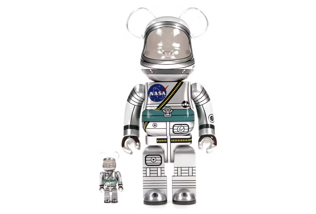 Bearbrick Project Mercury Astronaut 100% & 400% Set