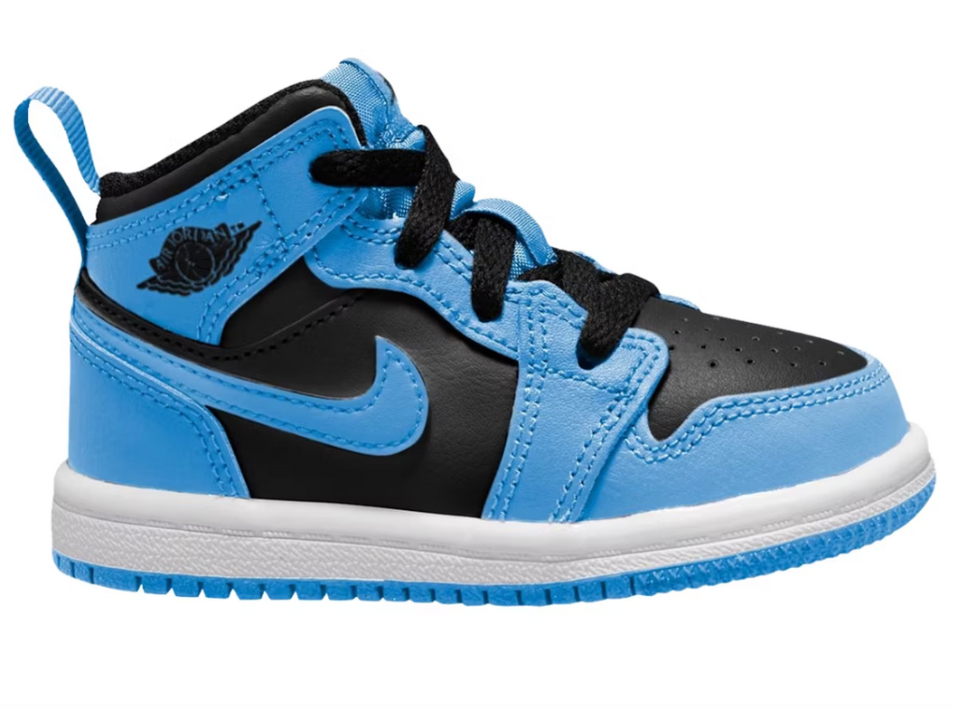 Jordan 1 Mid University Blue Black (TD)