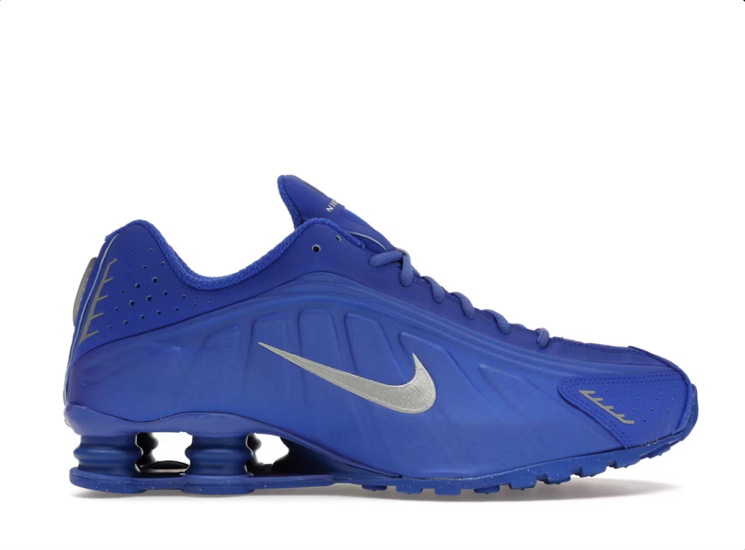 Nike Shox R4 Racer Blue Metallic Silver