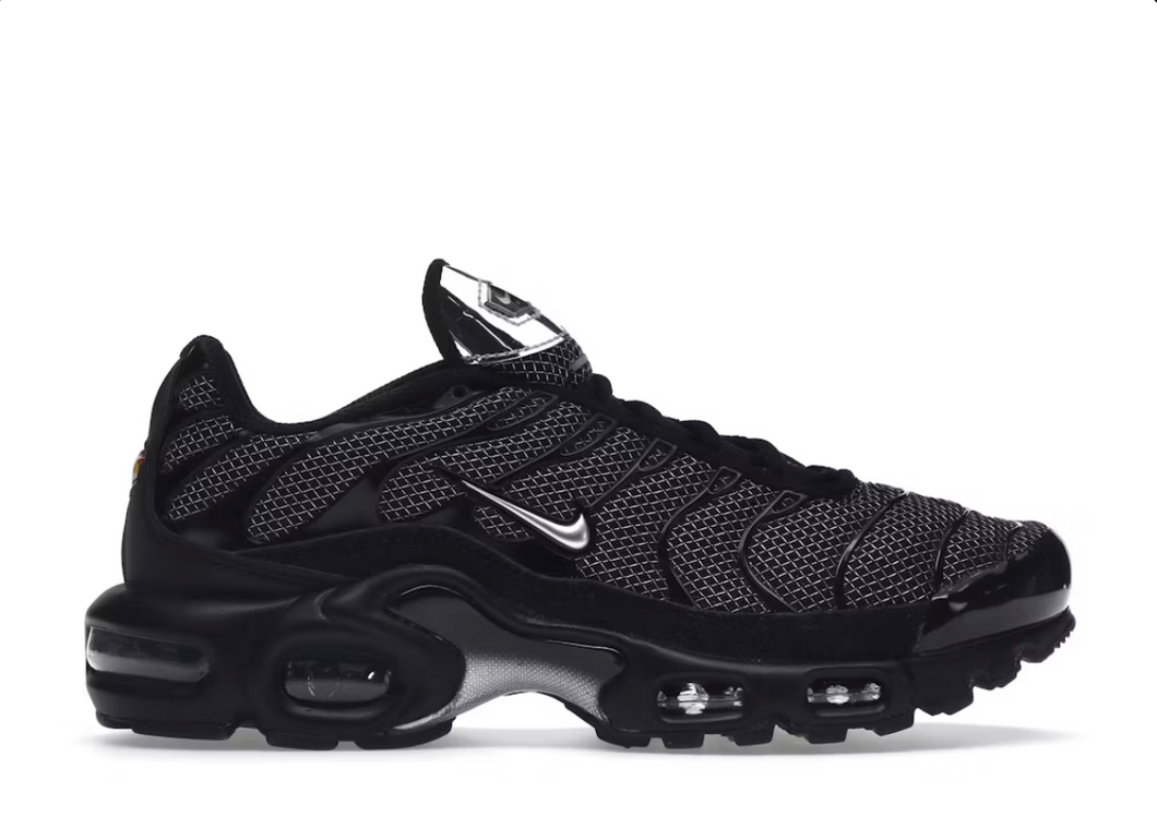 Nike Air Max Plus Black Suede Silver