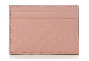 Gucci Card Case Microguccissima (5 Card Slot) Soft Pink