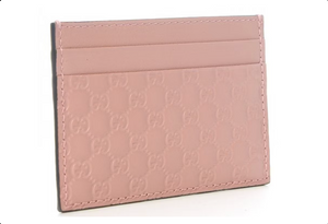 Gucci Card Case Microguccissima (5 Card Slot) Soft Pink