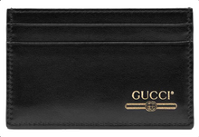 Load image into Gallery viewer, Gucci Leather Card Case with Gucci Logo (4 Card Slot) Black
