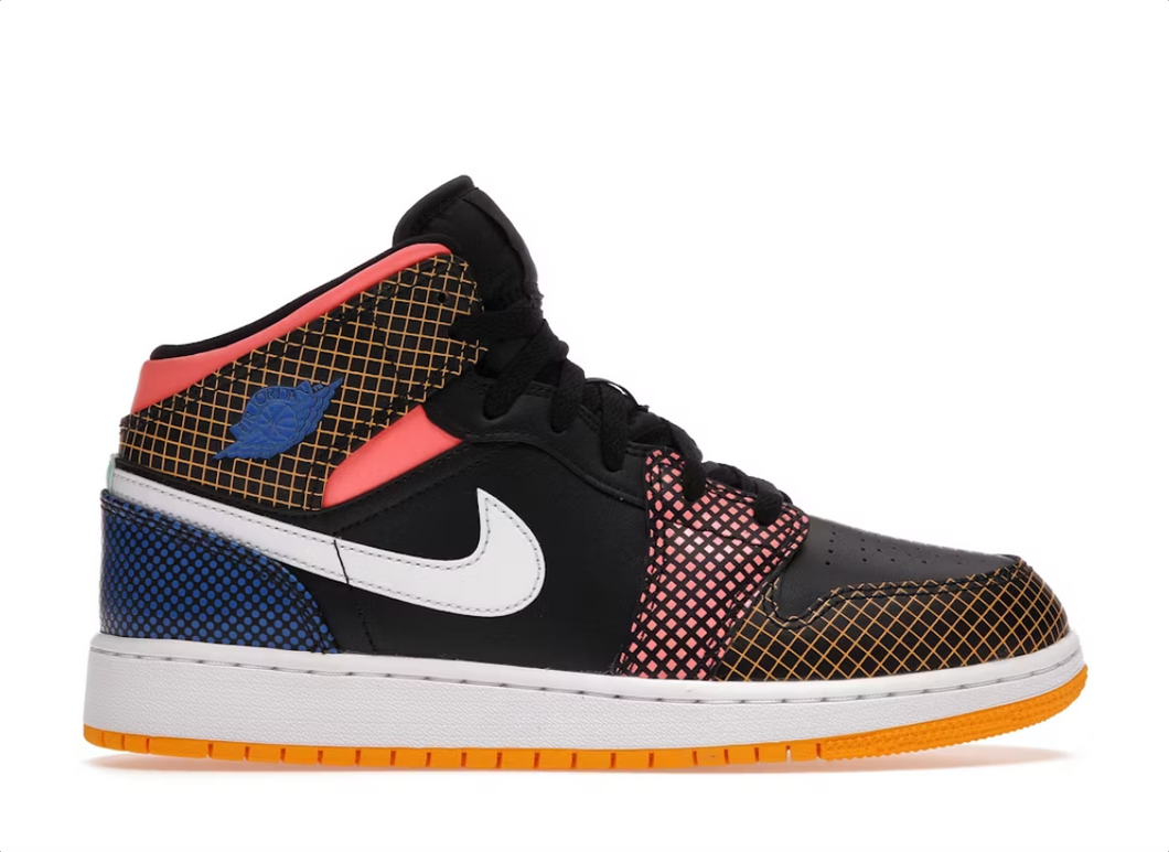 Jordan 1 Mid MMD Multi-Color Grid