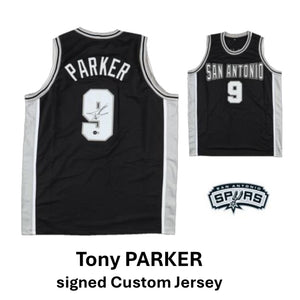 Tony PARKER Signed  Custom Jersey