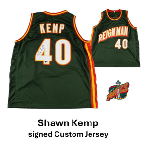 Shawn KEMP Signed Custom Jersey