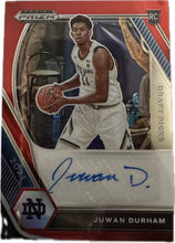 Load image into Gallery viewer, Panini Prizm 2021 Juwan Durham Rookie AUTO RAW
