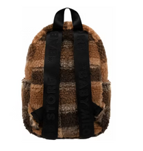 Load image into Gallery viewer, BAPE Baby Milo Mini Fur Check Backpack Multicolor PRE-ORDER
