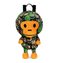 Load image into Gallery viewer, BAPE Baby Milo Plush Backpack Green PRE-ORDER
