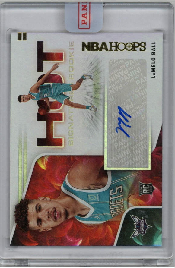 2020-21 Panini Hoops LaMELO BALL Hot Signatures Rookie RC AUTO #HR-LMB RC SP