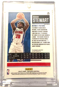 Panini Contenders Isaiah Stewart Green Prism AUTO Rookie RAW