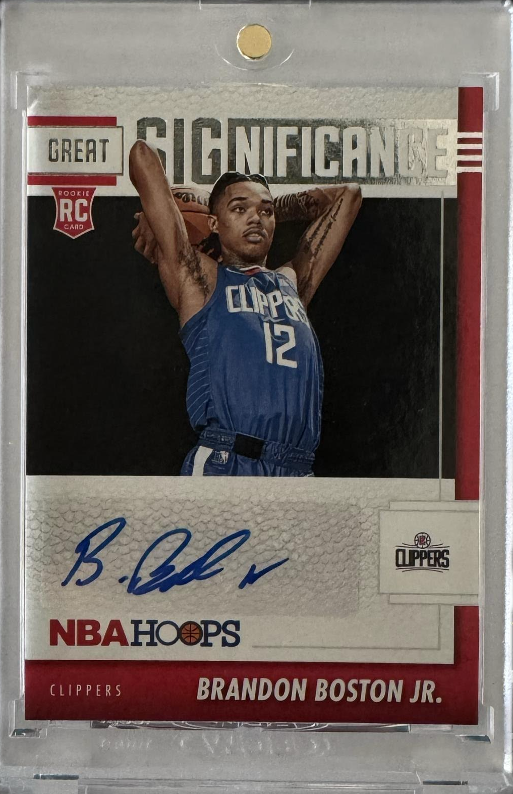 NBA Hoops, Brandon Boston Jr Signed rookie auto RAW