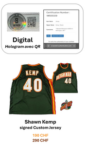 Shawn KEMP Signed Custom Jersey