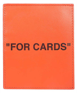 OFF-WHITE C/O VIRGIL ABLOH ORANGE QUOTE CARD HOLDER