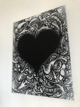 Load image into Gallery viewer, Gerard Gademan Painting LOVE IS BLACK One of a Kind, (Switzerland only Delivery)
