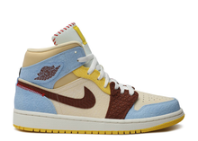 Load image into Gallery viewer, Jordan 1 Mid SE Fearless Maison Chateau Rouge
