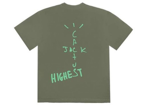 Travis Scott Jordan Cactus Jack Highest T Shirt Olive Size M