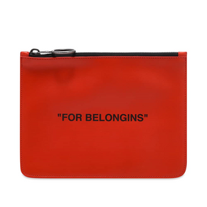 OFF-WHITE Quote Flat Pouch