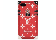 Load image into Gallery viewer, Louis Vuitton x Supreme iPhone 7 Eye Trunk Red
