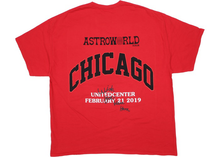 Load image into Gallery viewer, Travis Scott Astroworld Chicago Exclusive T-Shirt Red Size S
