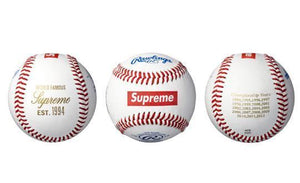 SUPREME/RAWLINGS - BASEBALL (WHITE) (2012)