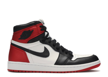 Load image into Gallery viewer, Wmns air Jordan 1 high og &quot;satin black toe&quot; Size 7.5W
