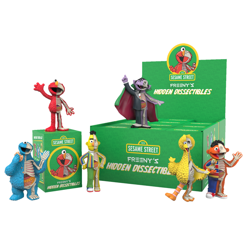 Introducing Hidden Dissectibles: Sesame Street!  2Pcs