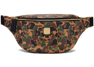 MCM x BAPE Stark Belt Bag Medium Visetos Camo