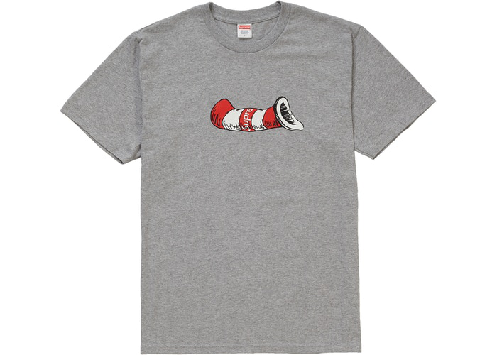 Supreme Cat in the Hat Tee Grey Size M / L / XL